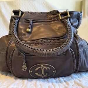 Chic Just Cavalli Chocolate Brown Designer Handbag